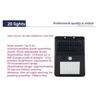 11 - LED Solar PIR Motion - sensor Wall Light: Waterproof,  Courtyard and Wall, Providing Excellent Outdoor Lighting.
