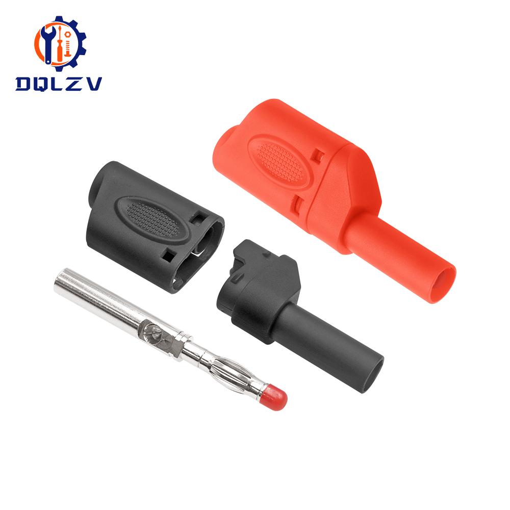 Stackable Safe 4mm Banana Plug Solder/Assembly High Quality Welding-free Connector for Multimeter