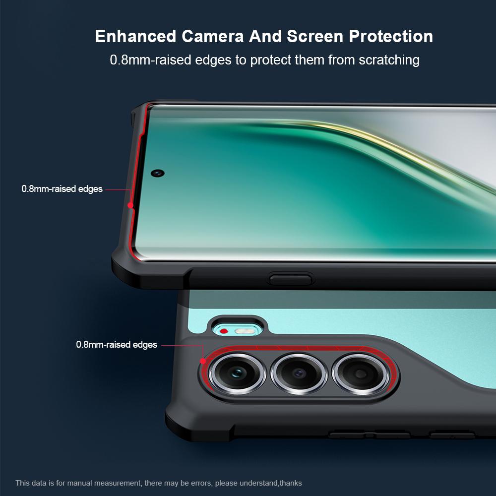 XUNDD Pro TECNO Camon 40 Pro 5G Pouzdro Nárazuvzdorné TPU+Akryl Průhledný Zadní Kryt na Telefon