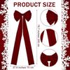Large Velvet Christmas Bow Decor Indoor Outdoor Hanging Party Wedding Home Festive Decoration