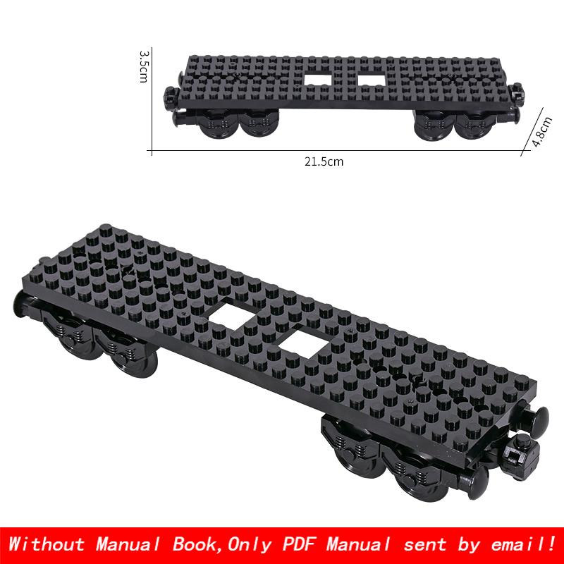MOC City Creative Idea Technical Train Base Wheel Carriage Building Blocks Bricks Assembled DIY Toys for Kids Christmas giftS