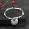Ethnischen stil 925 silber Ruyi bambus armband frauen retro öffnen armband schmuck zubehör und geschenke