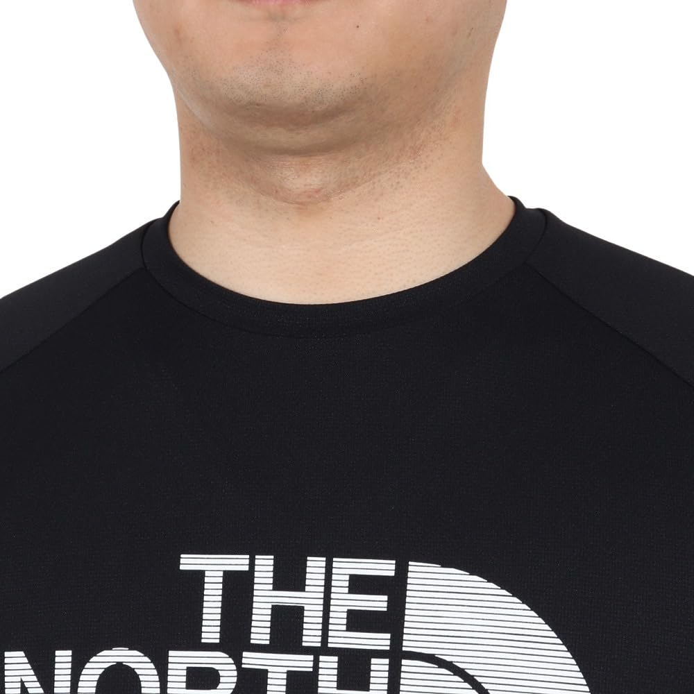 The North Face Long Sleeve GTD Logo Crew UV Size L Men's Shirt, Moisture-Wicking, Quick-Drying, Antibacterial, Odor-Resistant, Protection,