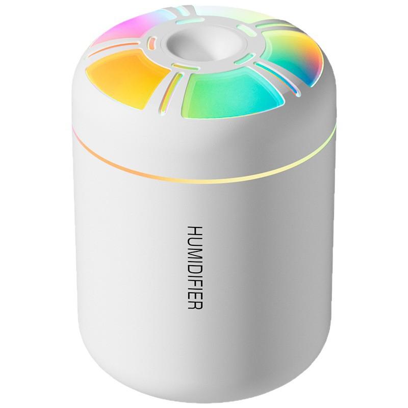 Mini USB Aurora Humidifier, Ultra-Fine Mist Quiet, Car Office Desk Home Use, 7-Color Night Light Aromatherapy Diffuser