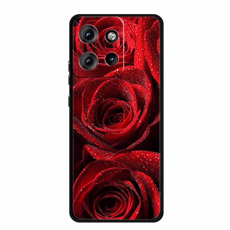 Pro pouzdro Moto Edge 50 Neo Luxusní měkké silikonové TPU pouzdra na telefon pro Motorola Edge 50 Neo Moto S50 5G Nárazuvzdorné kryty ve tvaru srdce Fundas