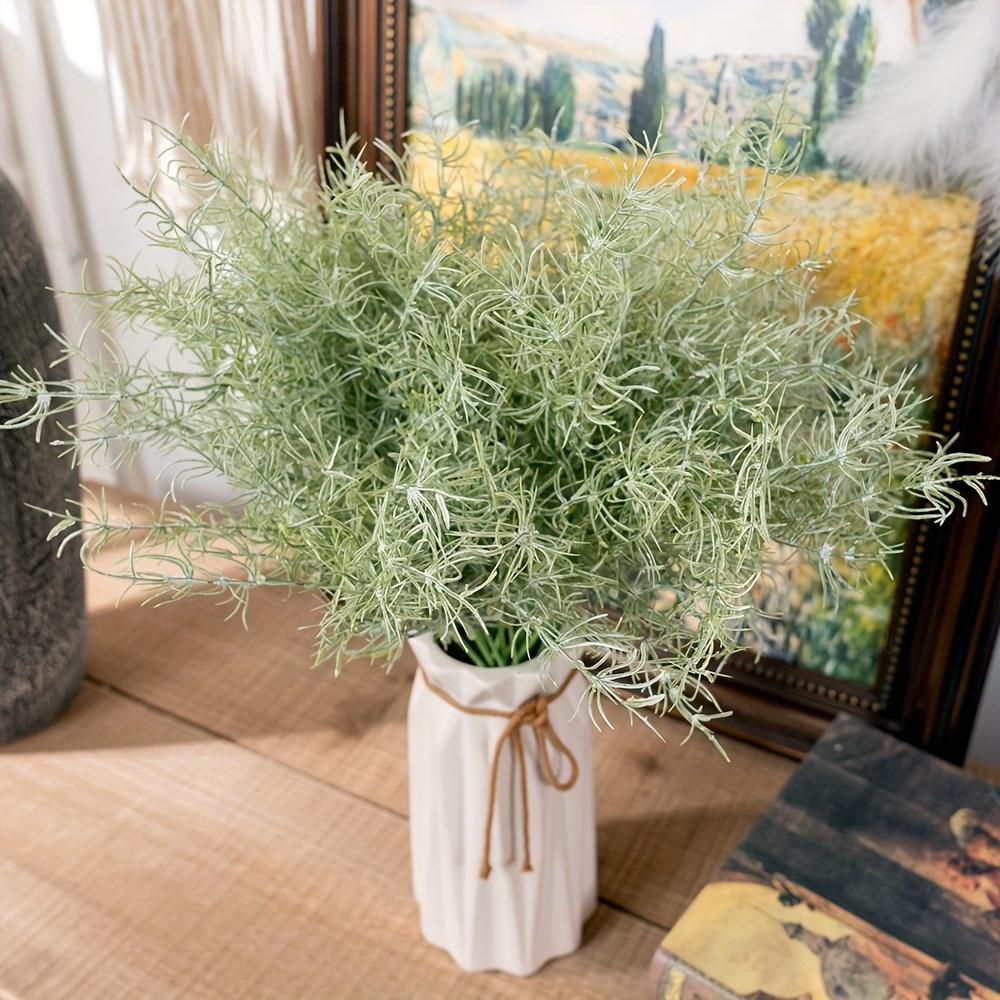 18pcs Faux Rosemary Plants - Artificial Green Shrub Plants for Farmhouse, Garden, Porch, Patio, and Wedding Decorations, Perfect for Reunion Occasions