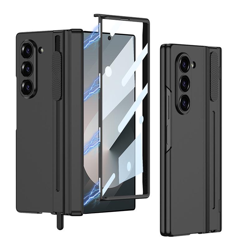 Samsung Z Fold6 Magnetic Foldable Phone Case with Gear Shifting Hinge and Integrated Pen Slot