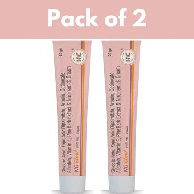 2 NG Glow Cream 20gm Each Melasma , Pigmentation , Acne Scar Dark Spot