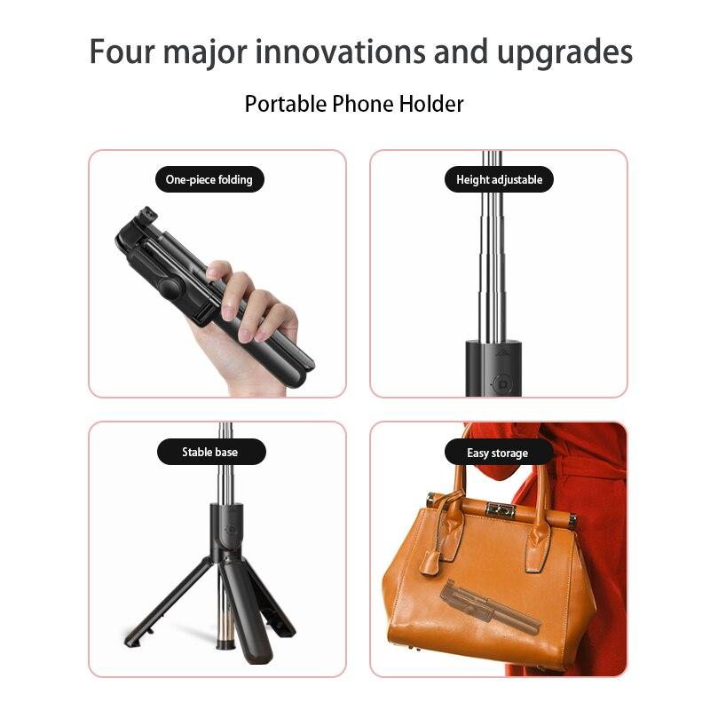 Bluetooth Wireless Selfie Stick Mini Tripod Extendable Monopod Remote Shutter For Samsung Phone Holder