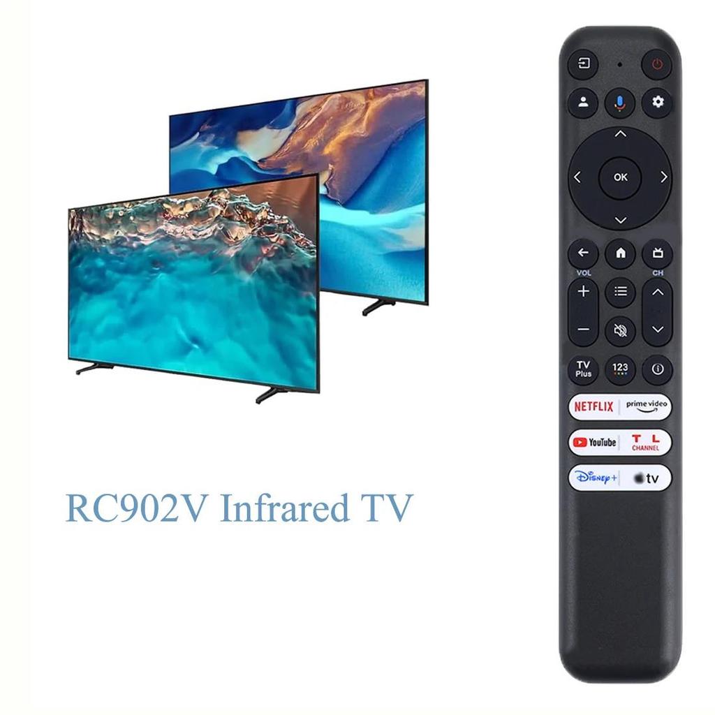 For TCL Controls RC902V Infrared TV Remote Control Compatible with TCL-Q550G Q650G Q670G Q750G QM850G S370G S450G S470G Smart TV 5