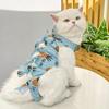 Yousheng Cat Neutering Suit Fruit Print Recovery Clothing Anti-Lick Jumpsuit After Surgery Adjustable Strap Soft Breathable Postoperative Care Clothes