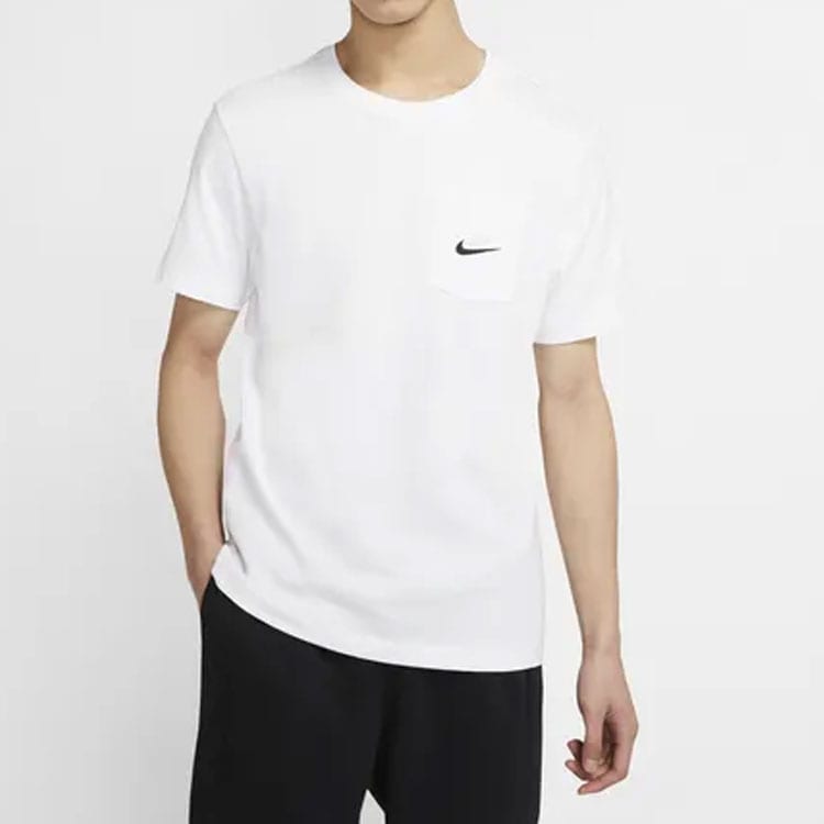 Nike T Shirts Men's Crew Neck Moderate Straight Fit CK2235-100