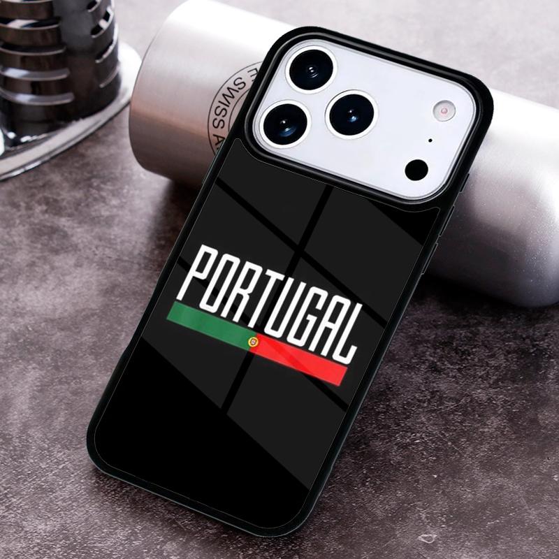 Portugal National Flag Phone Case for iPhone 17 16 15 Pro Max Air 14 13 12 11 Plus Shockproof Capa Cover