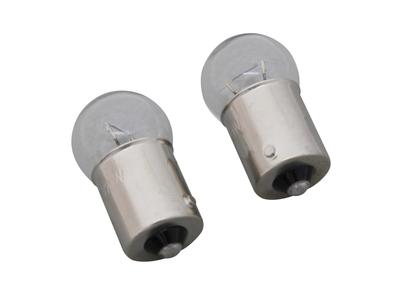 POSH 090385-10 Motorcycle Supplies Turn Signal Valve Set (2 Pieces) 21W Single Bulb, G18 Type Bulb, Clear