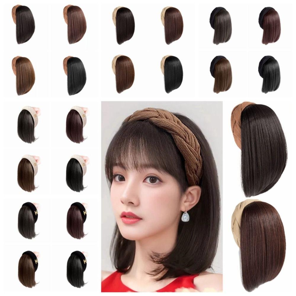 Półgłowa z klipsem Peruka Styl Koreański Damska Opaska do Włosów Akcesoria do Włosów Syntetyczna Opaska Peruki