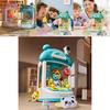 Colorful Mini Coin Operated Claw Machine Toy For Kids With Adorable Plush Toys And Capsules