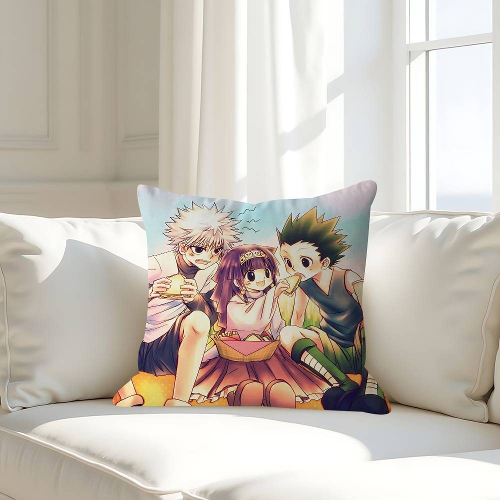 H-Hunter X H-Hunter Cushion Cover Decorative Pillow Sofa Home Decor Case Pillow Cases