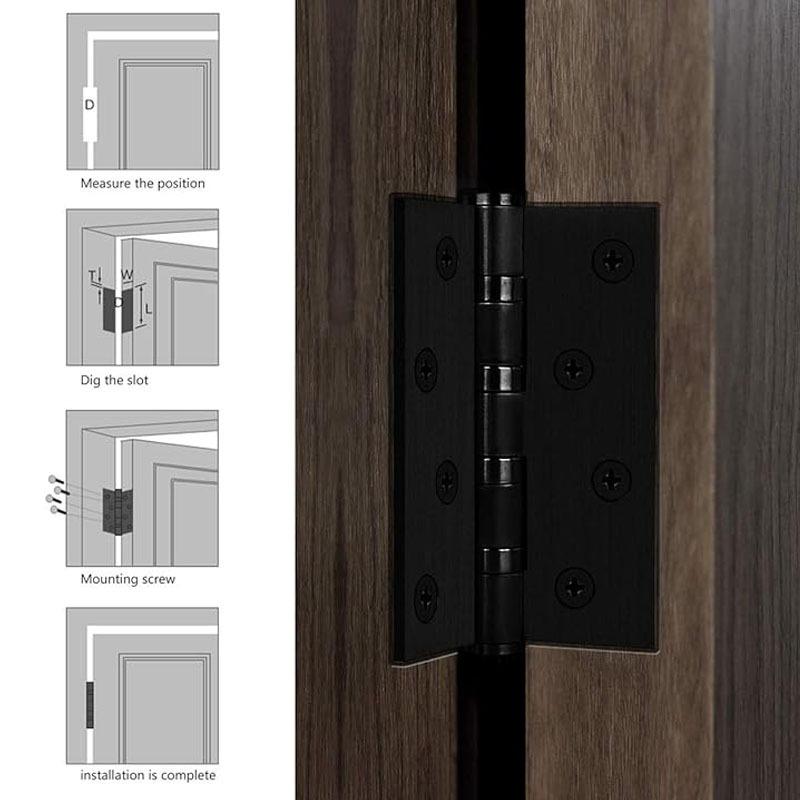 10pcs Stainless Steel Door Hinges
