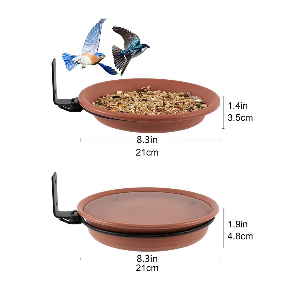 Birds Feeder Tray Birds Bath Tray Outdoor Garden Feeder Tray with Weather-proof Design Tree Mounted Birds Bath Station for Yard