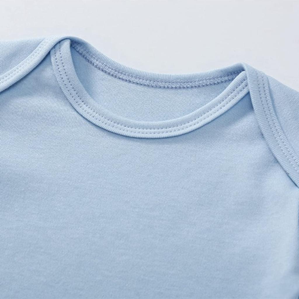 Jumpsuit Romper Baby Boy Boy Clothing Long Sleeve Newborn Spring Casual Round Neck Colorful Years Cotton 9296 Blue [Misia Luxury] Children's 0-2