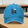Three Wolf Howling and Moon Washed Baseball Cap  Vintage Sun Trucker Hat Summer UnisexTeens Hiking Fishing Snapback Cap
