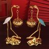 Crane Incense Burner Holder Stove Lotus Incense Burner Antique Alloy Lotus Hanging Stove Tea Ceremony Craft Household Decoration