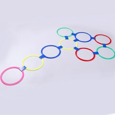Childrens Body Flexible Training Hoops Sensory Development Hopscotch Toy With Connectors For Outdoor Play 10Rings