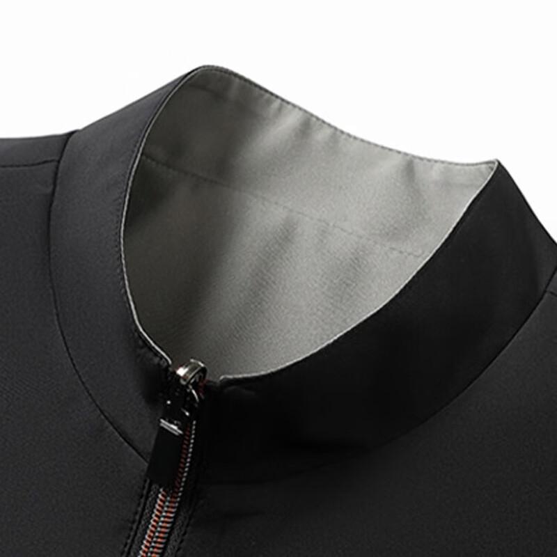 ROMON Men's Stand Collar Business Casual Jacket