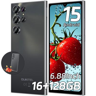 Oukitel C61 Odblokowany Telefon Komórkowy 2025 - Android 15, Smartfon z Wyświetlaczem 6,88", 16GB+128GB/1TB, Telefon z Baterią 5150mAh, Aparat 13MP