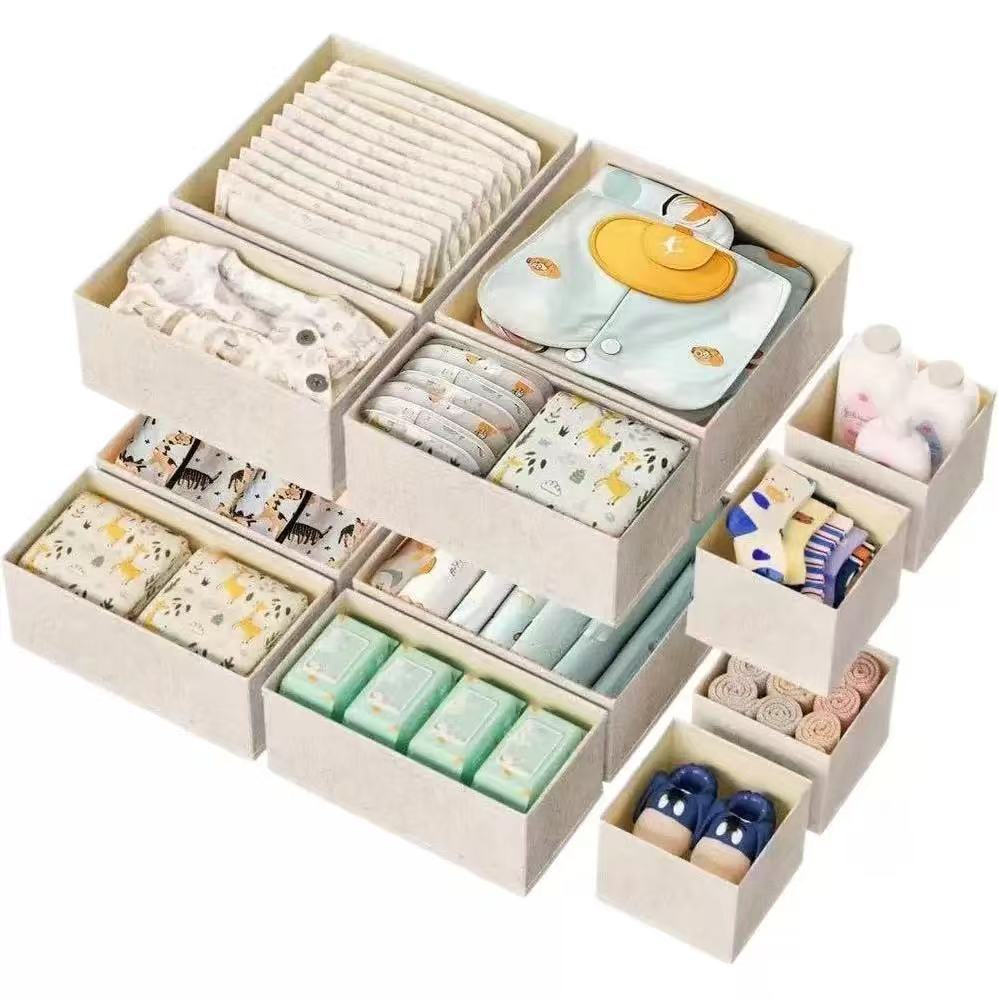 6-Piece Dreamy Drawer Organizers! Multi-Compartment Magic Bins -Tidy Kids' Clothes&Nursery Chaos.Space-Saving, Durable&Stylish.