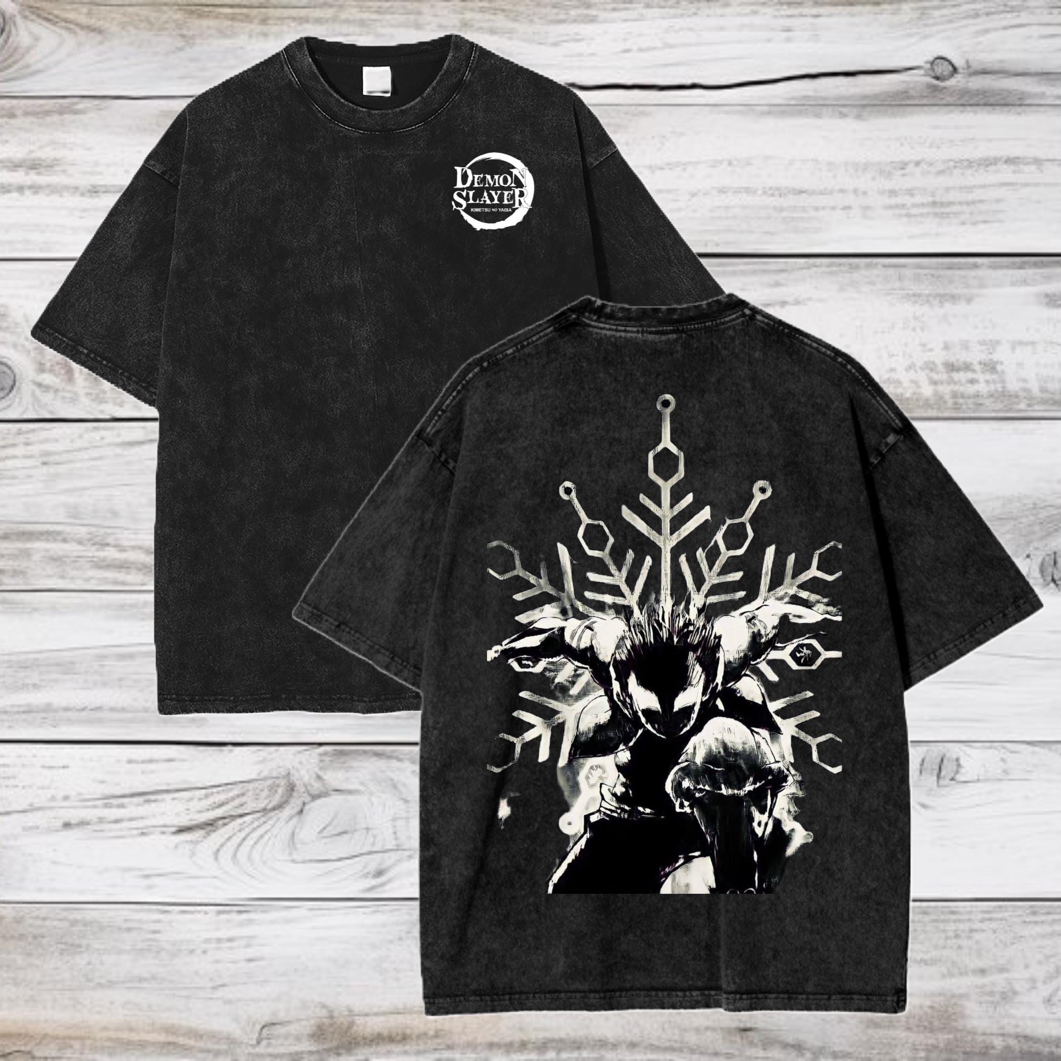 

Demon Slayer Akaza Graphic T Shirt Men Women Washed Oversized Hakuji Print T Shirts Women Streetwear Summer Tees Short Sleeve Female Male Clothing XXL різнокольоровий