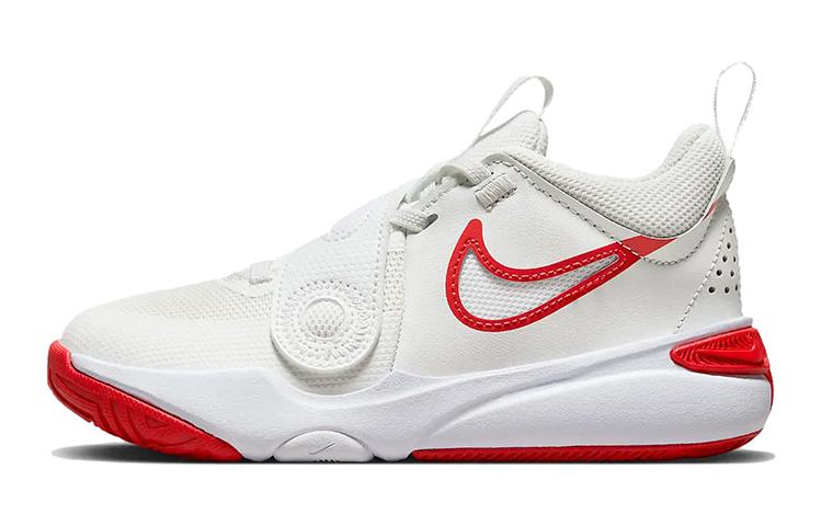 

Nike Team Hustle D11 Summit White Track Red PS DV8994-102 35