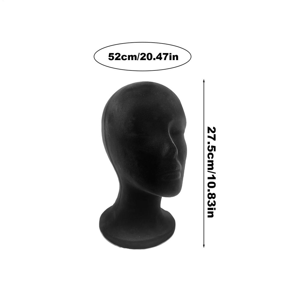 

Mannequin Head Foam Black Velvet Mannequin Manikin Head Wig Display Cosmetology Beauty Display Model rack For Jewelry Hair