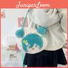 Mochila Hatsune Miku Para Meninas Com Material de Pelúcia E Compartimento Principal Para Uso Diário