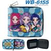 K-Pop Demon Hunters Short PU Zip Wallet Anime Card Holder Mini Coin Purse Black 1pcs
