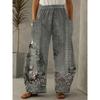 Everyday Casual Floral Print Loose Pants