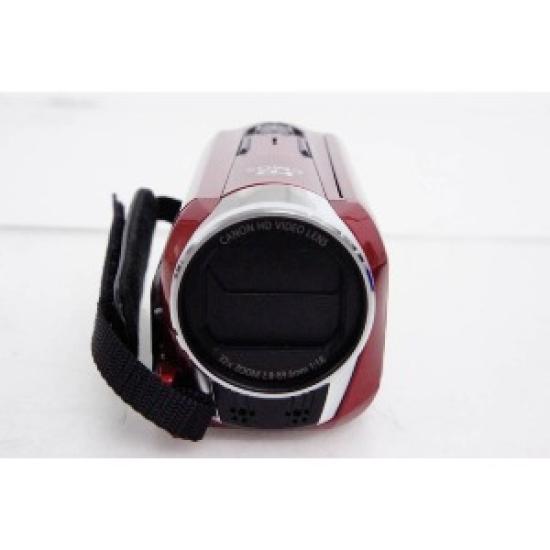 Used Canon iVIS HF R31 HD Digital Video Camera | 32GB Internal Memory | Full HD 1080p | Touchscreen Camcorder | Red