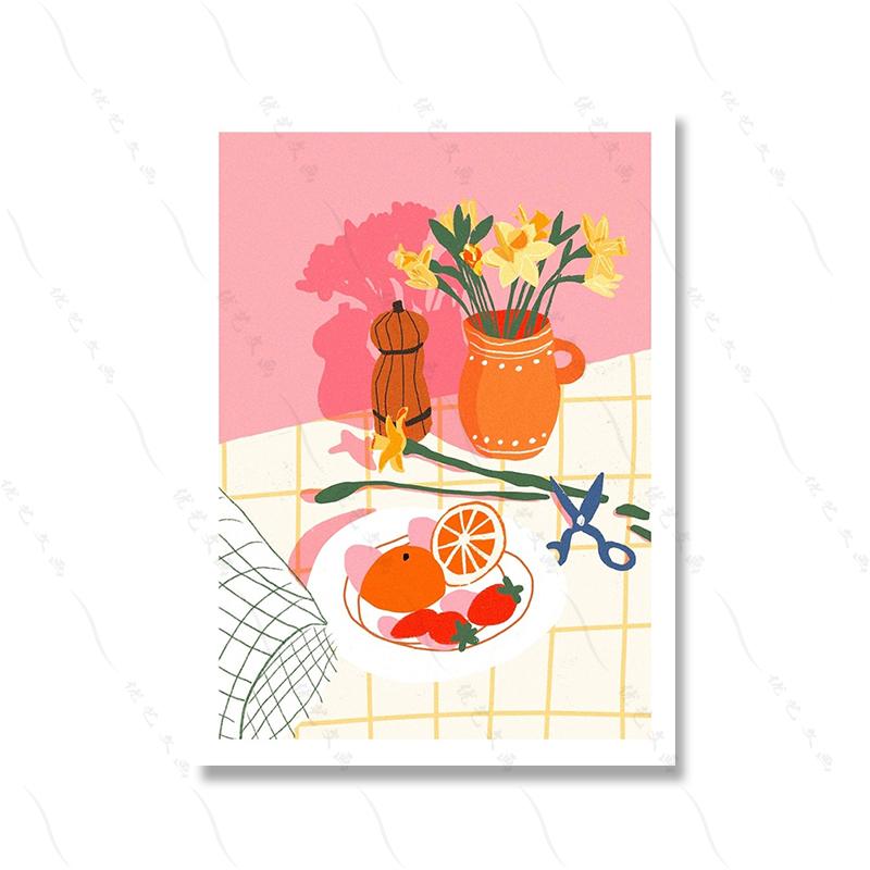 

Китайская Азиатская Еда Иллюстрация Плакат Печать Dim Nibbles Snack Wall Art Картина на холсте Кухня Домашнее украшение Комната Картина 30x40cm No Framed