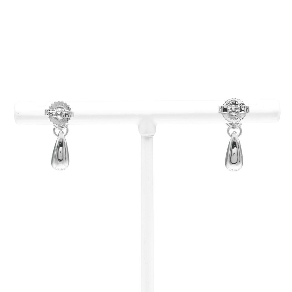 TIFFANY&Co. teardrop Piercing Pt950Platinum/diamond 4.75g Women Used