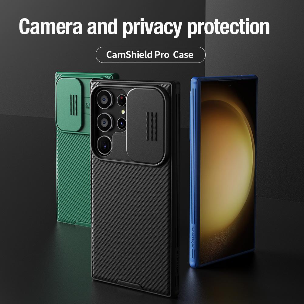 Custodia Nillkin per Samsung Galaxy S24 Plus / S24 Ultra 5G Custodia Protettiva Posteriore con Copri Fotocamera Scorrevoli CamShield Pro