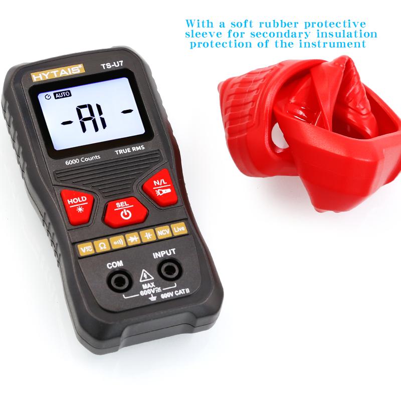 TS-U7 Fully Automatic Recognition Multimeter, Auto Recognizing Capacitors, Diodes, Mini Anti-burn Universal Meter