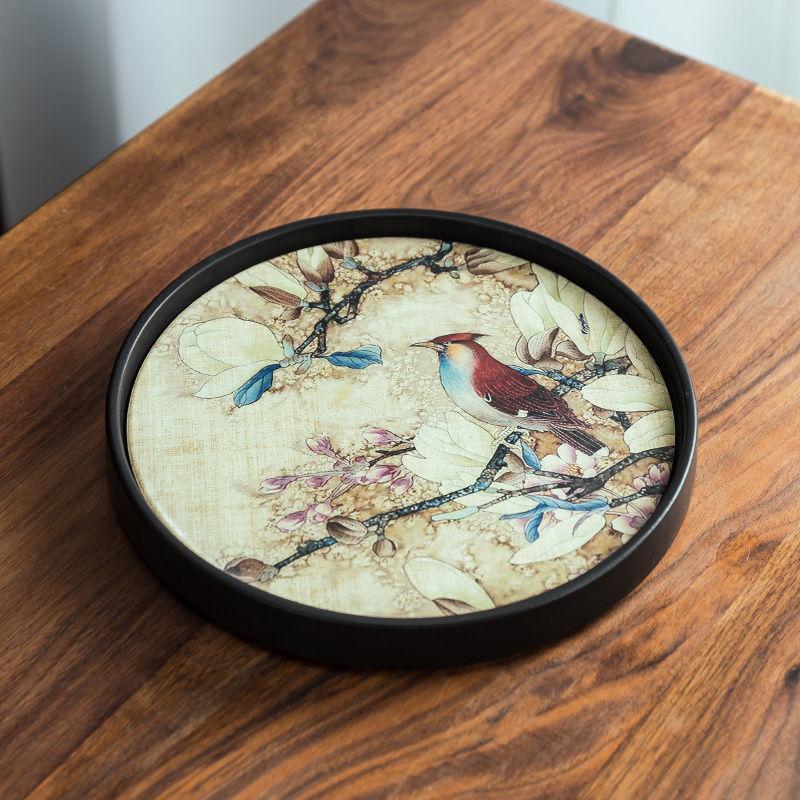 

Чайный коврик в китайском стиле, быстросохнущий, влаговпитывающий, керамический поднос для чая, подставка под чашку для чайной церемонии Гунфу, аксессуары для чайного набора