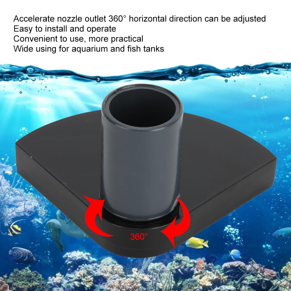 Acrylic 360 Degrees Adjustable Aquarium Double Flat Duckbill Nozzle Water Flow Accelerator Fish Tanks Accessory