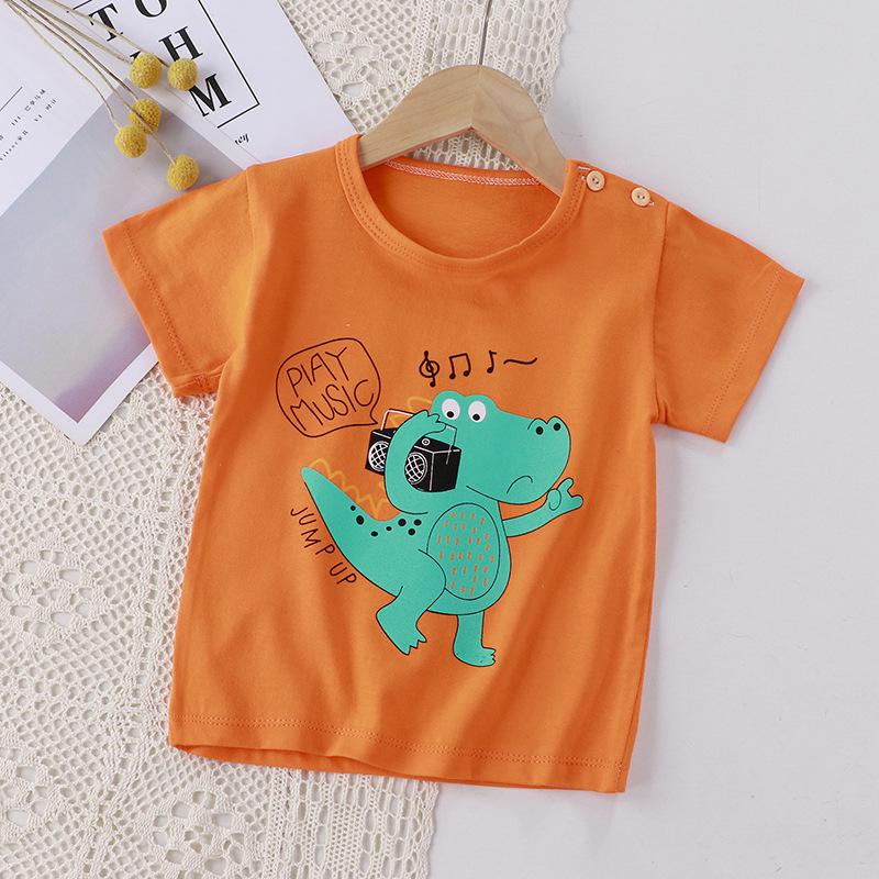 Summer Kids' Pure Cotton Short Sleeve T-shirt for Boys & Girls