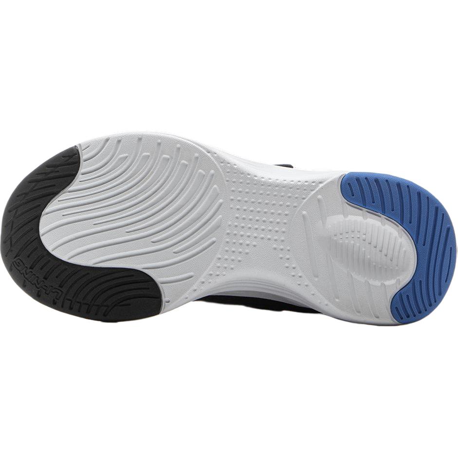 Li Ning Kids Sports Lifestyle Series Comfortable Low-Top Casual Shoes Kids Casual Shoes Black Rainbow-Blue YKNV004-3