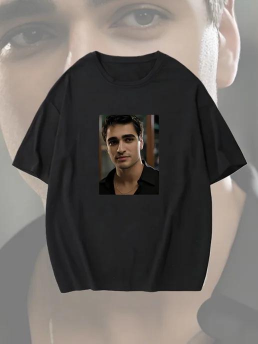 Oversized T-shirt with Kingfisher print XL