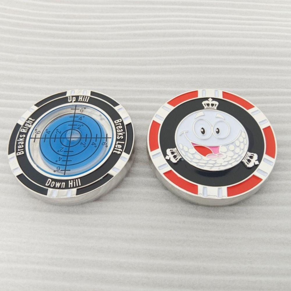 

Alloy Golf Putt Ball Marker Round Golf Green Reading Aid Golf Accessories синій