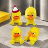 Personalized Desk Toy 3D Printed Angry Yellow Duck Ornament, Funny Gag Gift Decoration, Cute Miniature Figurine for Home Office Decor Animal