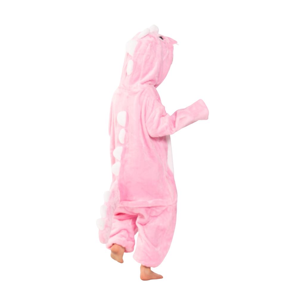 Piżama dla dzieci dziecięca kigurumi onesie kostium dinozaur różowy 135-145
