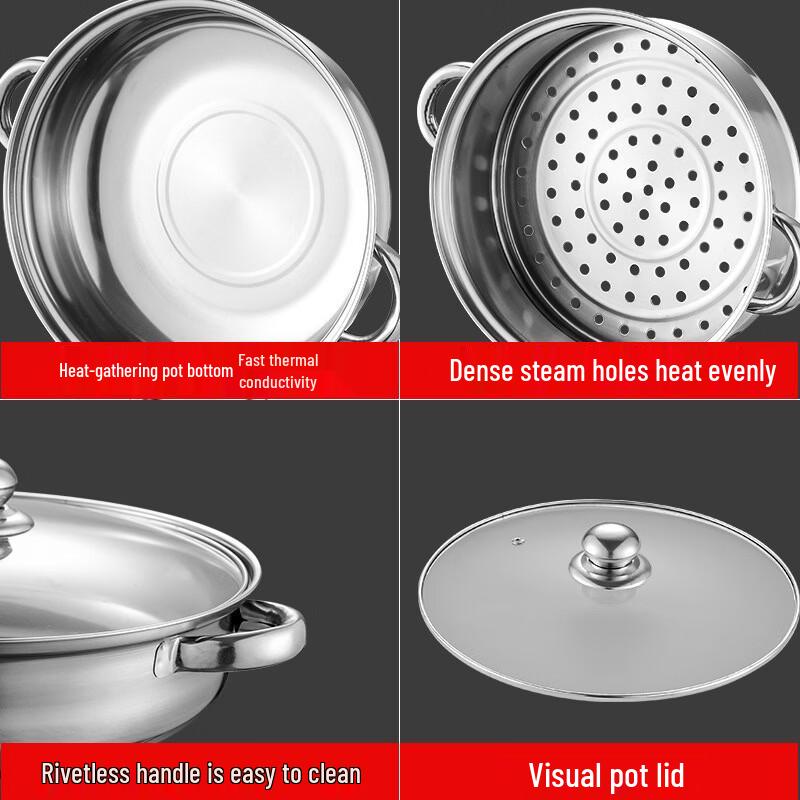 Mi Ling Stainless Steel Multi-Purpose Steamer Pot